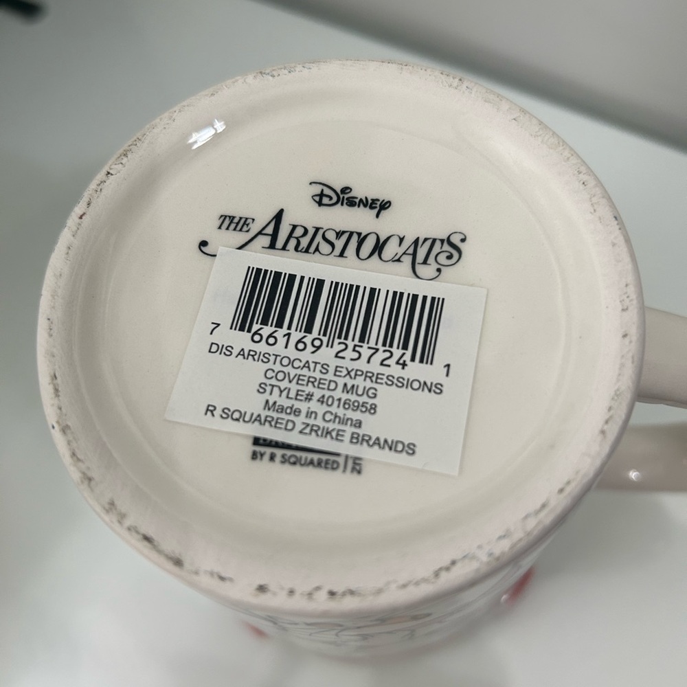 Disney Aristocats Marie Mug with Lid Pink Bow - Picture 4 of 6